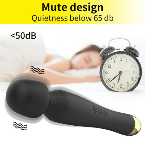 Stymulator-Silicone Massager Black USB 6 Vibration B - Series Fox Stymulator-Silicone Massager Black USB 6 Vibration B - Series Fox