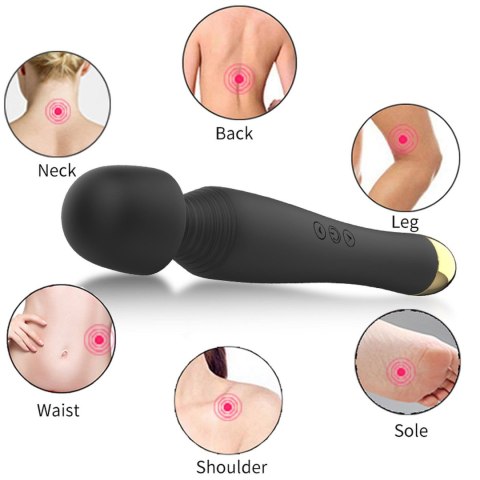 Stymulator-Silicone Massager Black USB 6 Vibration B - Series Fox Stymulator-Silicone Massager Black USB 6 Vibration B - Series Fox