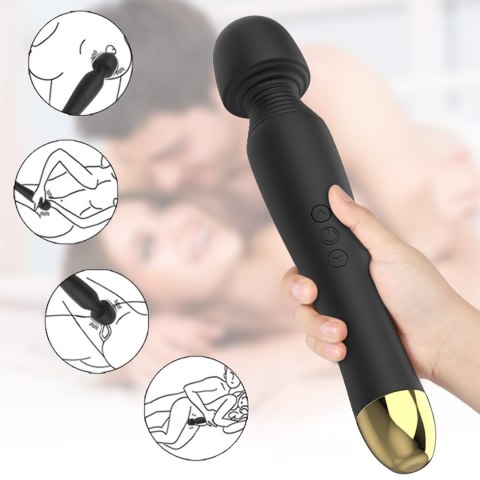 Stymulator-Silicone Massager Black USB 6 Vibration B - Series Fox Stymulator-Silicone Massager Black USB 6 Vibration B - Series Fox
