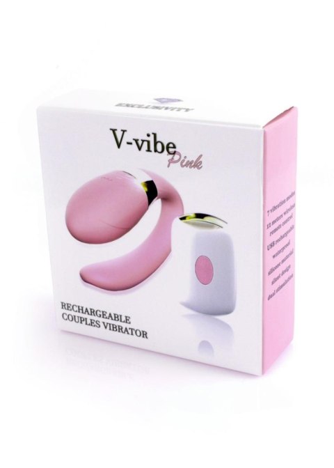 Stymulator-V-Vibe Pink USB 7 Function / Remote Control B - Series Smart Stymulator-V-Vibe Pink USB 7 Function / Remote Control B - Series Smart