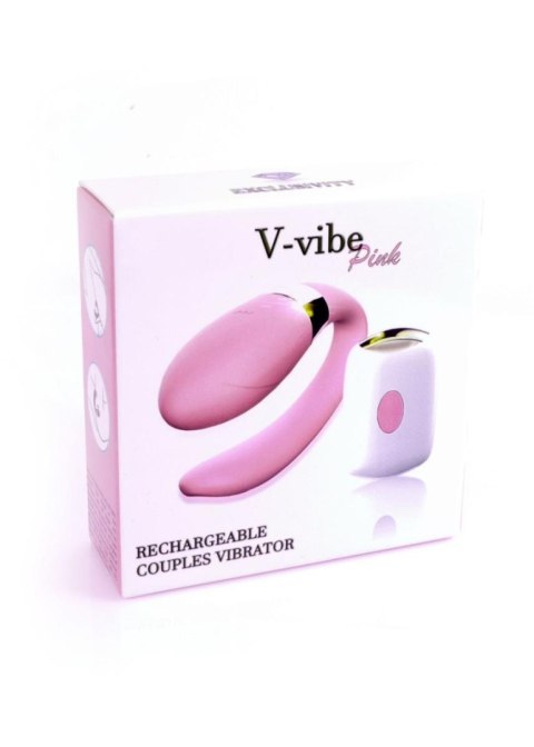 Stymulator-V-Vibe Pink USB 7 Function / Remote Control B - Series Smart Stymulator-V-Vibe Pink USB 7 Function / Remote Control B - Series Smart