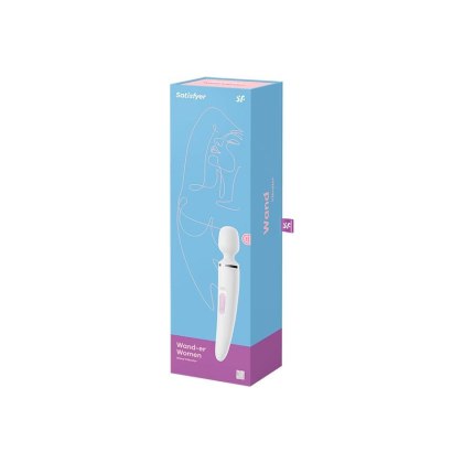Wibrator - Satisfyer Wand-er Woman (White/Chrome) Satisfyer