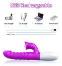 Wibrator-Silicon, Vibrator 7 Function and Heating Mode, PURPLE B - Series Fox Wibrator-Silicon, Vibrator 7 Function and Heating Mode, PURPLE B - Series Fox