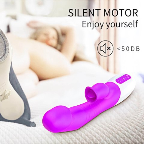 Wibrator-Silicon, Vibrator 7 Function and Heating Mode, Purple B - Series Fox Wibrator-Silicon, Vibrator 7 Function and Heating Mode, Purple B - Series Fox