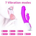 Wibrator-Silicon, Vibrator 7 Function and Heating Mode, Purple B - Series Fox Wibrator-Silicon, Vibrator 7 Function and Heating Mode, Purple B - Series Fox