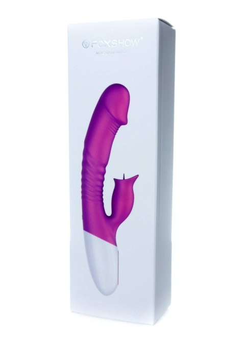 Wibrator-Silicon, Vibrator 7 Function and Heating Mode, Purple B - Series Fox Wibrator-Silicon, Vibrator 7 Function and Heating Mode, Purple B - Series Fox