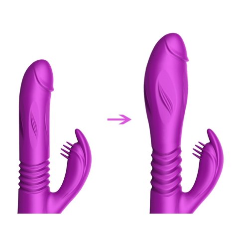 Wibrator-Silicone Vibrator USB 10 Function + Expander and Thrusting Function B - Series Fox Wibrator-Silicone Vibrator USB 10 Function + Expander and Thrusting Function B - Series Fox