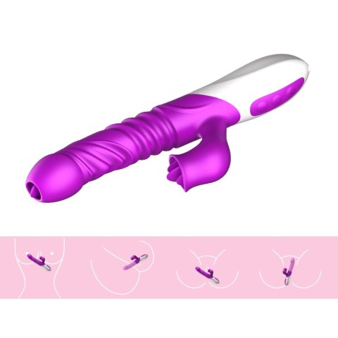 Wibrator-Silicone Vibrator USB 10 Function and Thrusting Function / Heating B - Series Fox Wibrator-Silicone Vibrator USB 10 Function and Thrusting Function / Heating B - Series Fox