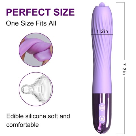 Wibrator-Silicone Vibrator USB, 10 vibration modes, Heating B - Series Fox Wibrator-Silicone Vibrator USB, 10 vibration modes, Heating B - Series Fox