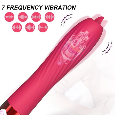 Wibrator-Silicone Vibrator USB, 10 vibration modes, Heating B - Series Fox Wibrator-Silicone Vibrator USB, 10 vibration modes, Heating B - Series Fox