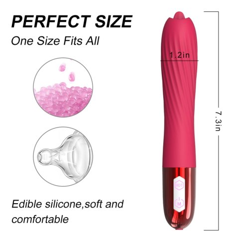 Wibrator-Silicone Vibrator USB, 10 vibration modes, Heating B - Series Fox Wibrator-Silicone Vibrator USB, 10 vibration modes, Heating B - Series Fox