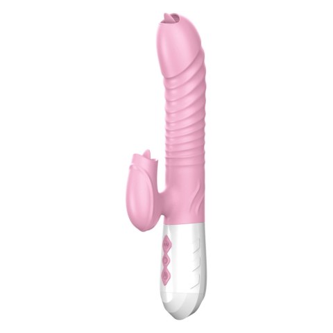 Wibrator-Silicone Vibrator USB 7 Function and Thrusting Function / Heating, pink B - Series Fox Wibrator-Silicone Vibrator USB 7 Function and Thrusting Function / Heating, pink B - Series Fox