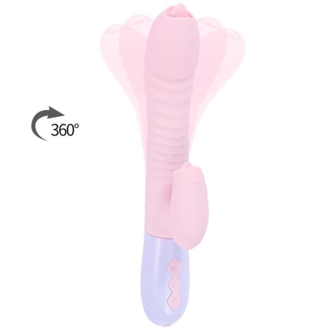 Wibrator-Silicone Vibrator USB 7 Function and Thrusting Function / Heating, pink B - Series Fox Wibrator-Silicone Vibrator USB 7 Function and Thrusting Function / Heating, pink B - Series Fox