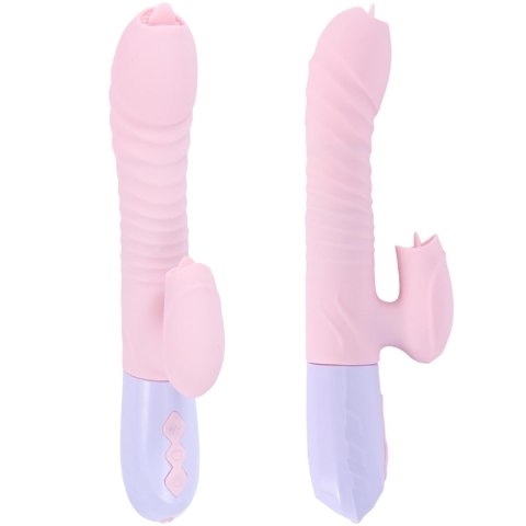Wibrator-Silicone Vibrator USB 7 Function and Thrusting Function / Heating, pink B - Series Fox Wibrator-Silicone Vibrator USB 7 Function and Thrusting Function / Heating, pink B - Series Fox