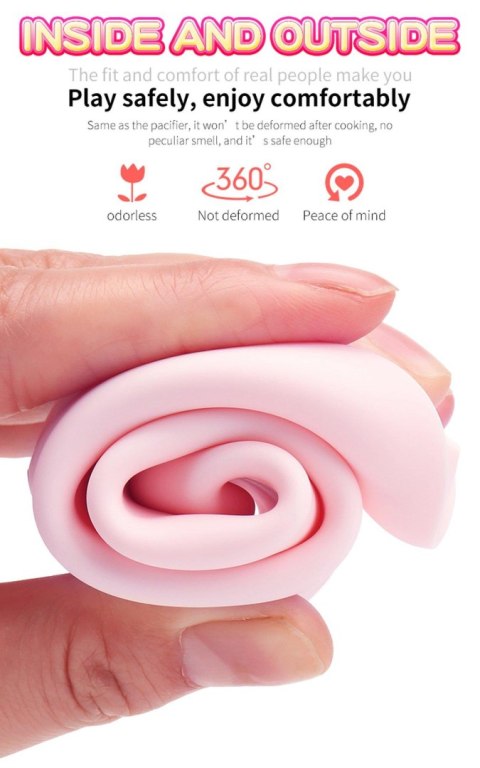 Wibrator-Silicone Vibrator USB 7 Function and Thrusting Function / Heating, pink B - Series Fox Wibrator-Silicone Vibrator USB 7 Function and Thrusting Function / Heating, pink B - Series Fox