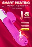 Wibrator-Silicone Vibrator USB 7 Function and Thrusting Function / Heating, pink B - Series Fox Wibrator-Silicone Vibrator USB 7 Function and Thrusting Function / Heating, pink B - Series Fox