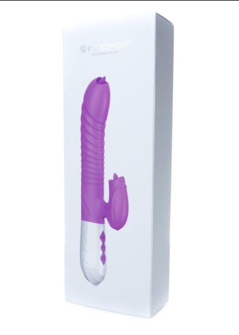 Wibrator-Silicone Vibrator USB 7 Function and Thrusting Function / Heating, pink B - Series Fox Wibrator-Silicone Vibrator USB 7 Function and Thrusting Function / Heating, pink B - Series Fox