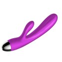 Wibrator-Silicone Vibrator and Pulsator Purple USB 7+7 Function / Heating B - Series Fox Wibrator-Silicone Vibrator and Pulsator Purple USB 7+7 Function / Heating B - Series Fox