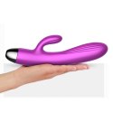 Wibrator-Silicone Vibrator and Pulsator Purple USB 7+7 Function / Heating B - Series Fox Wibrator-Silicone Vibrator and Pulsator Purple USB 7+7 Function / Heating B - Series Fox