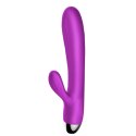 Wibrator-Silicone Vibrator and Pulsator Purple USB 7+7 Function / Heating B - Series Fox Wibrator-Silicone Vibrator and Pulsator Purple USB 7+7 Function / Heating B - Series Fox