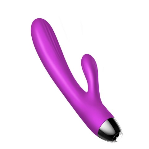 Wibrator-Silicone Vibrator and Pulsator Purple USB 7+7 Function / Heating B - Series Fox Wibrator-Silicone Vibrator and Pulsator Purple USB 7+7 Function / Heating B - Series Fox