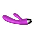 Wibrator-Silicone Vibrator and Pulsator Purple USB 7+7 Function / Heating B - Series Fox Wibrator-Silicone Vibrator and Pulsator Purple USB 7+7 Function / Heating B - Series Fox