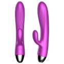 Wibrator-Silicone Vibrator and Pulsator Purple USB 7+7 Function / Heating B - Series Fox Wibrator-Silicone Vibrator and Pulsator Purple USB 7+7 Function / Heating B - Series Fox