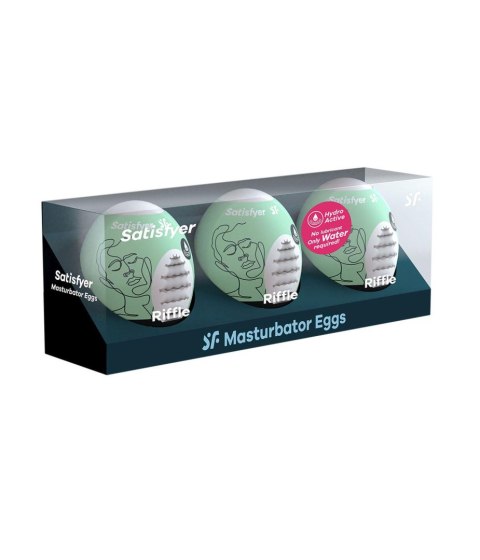 Masturbator-Eggs (set of 3 Riffle) Satisfyer Masturbator-Eggs (set of 3 Riffle) Satisfyer