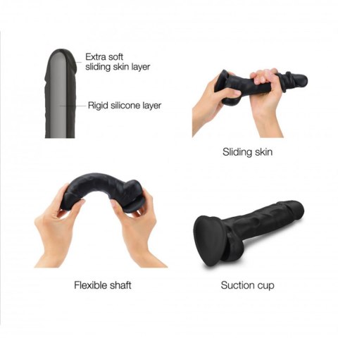 SLIDING SKIN REALISTIC DILDO BLACK S Strap-on-me SLIDING SKIN REALISTIC DILDO BLACK S Strap-on-me