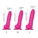 SLIDING SKIN REALISTIC DILDO FUSHIA M Strap-on-me SLIDING SKIN REALISTIC DILDO FUSHIA M Strap-on-me