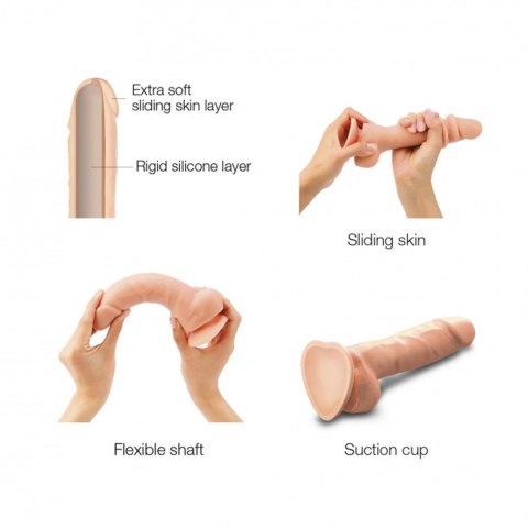 SLIDING SKIN REALISTIC DILDO VANILLA M Strap-on-me SLIDING SKIN REALISTIC DILDO VANILLA M Strap-on-me