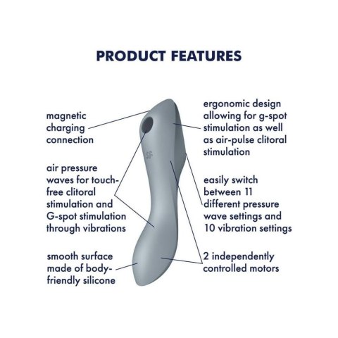Vibrator - Curvy Trinity 3 (Blue Grey) Satisfyer Vibrator - Curvy Trinity 3 (Blue Grey) Satisfyer