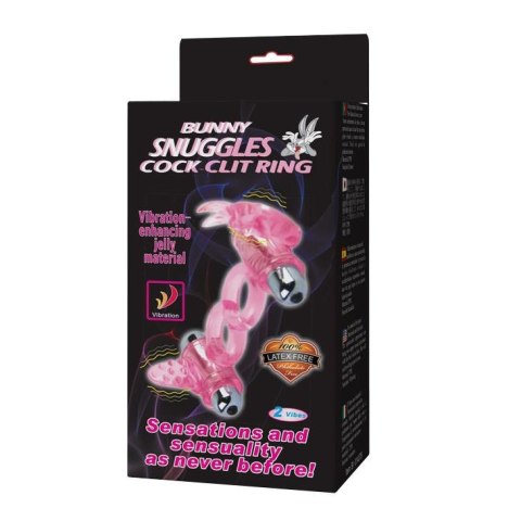 BAILE - BUNNY SNUGGLES COCK CLIT RING, 10 vibration functions Baile BAILE - BUNNY SNUGGLES COCK CLIT RING, 10 vibration functions Baile