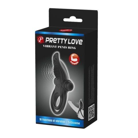 PRETTY LOVE - VIBRANT PENIS RING Black- 10 function vibrations Pretty Love PRETTY LOVE - VIBRANT PENIS RING Black- 10 function vibrations Pretty Love