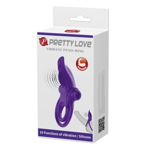 PRETTY LOVE - VIBRANT PENIS RING Purple- 10 function vibrations Pretty Love PRETTY LOVE - VIBRANT PENIS RING Purple- 10 function vibrations Pretty Love