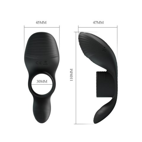 PRETTY LOVE - Vibration Penis Sleeve 7 FUNCTIONS BLACK Pretty Love PRETTY LOVE - Vibration Penis Sleeve 7 FUNCTIONS BLACK Pretty Love