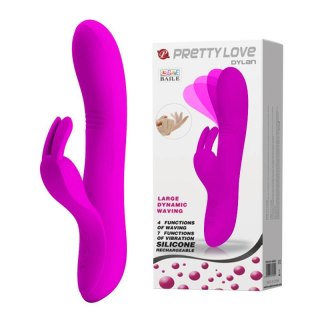 PRETTY LOVE - DYLAN USB: Wibrator z Masażerem Łechtaczki