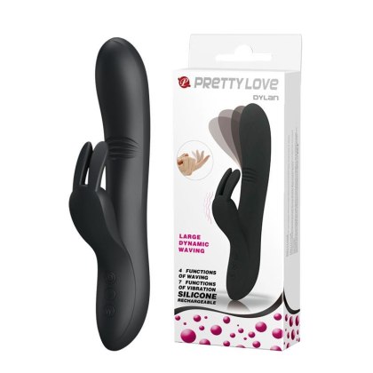 PRETTY LOVE - DYLAN USB: Wibrator z Masażerem Łechtaczki
