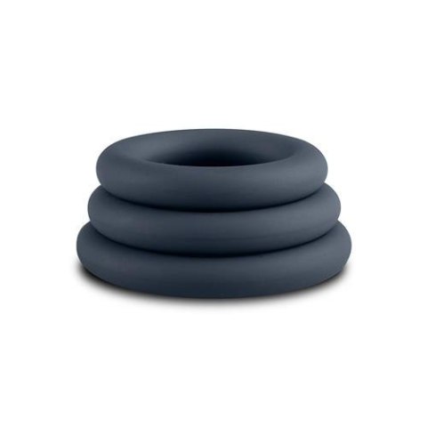 3-Piece Cock Ring Set - Grey Boners 3-Piece Cock Ring Set - Grey Boners