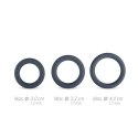 3-Piece Cock Ring Set - Grey Boners 3-Piece Cock Ring Set - Grey Boners