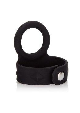 3-Snap Scrotum Ring - Medium Black CalExotics