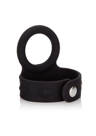 3-Snap Scrotum Ring - Medium Black CalExotics