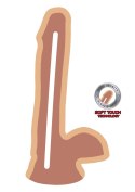 Dual Density Dildo 6 in. Balls Light skin tone TOYJOY