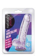 NATURALLY YOURS 6" CRYSTALLINE DILDO AMETHYST Blush NATURALLY YOURS 6" CRYSTALLINE DILDO AMETHYST Blush
