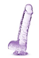 NATURALLY YOURS 6" CRYSTALLINE DILDO AMETHYST Blush NATURALLY YOURS 6" CRYSTALLINE DILDO AMETHYST Blush