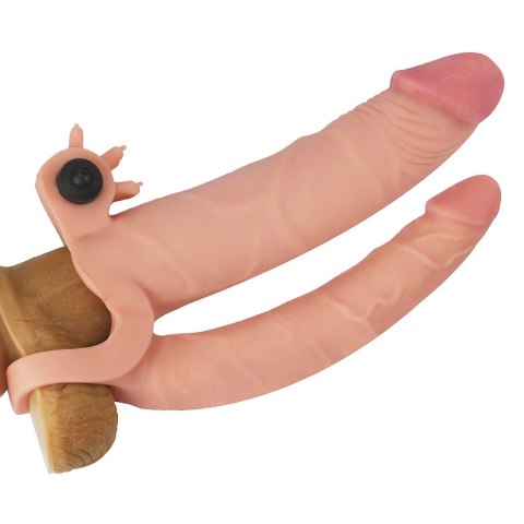 Add 1"" Pleasure X Tender Vibrating Double Penis Sleeve Lovetoy Add 1"" Pleasure X Tender Vibrating Double Penis Sleeve Lovetoy