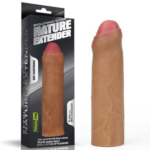 Add 1"" Revolutionary Silicone Nature Extender Uncircumcised Lovetoy Add 1"" Revolutionary Silicone Nature Extender Uncircumcised Lovetoy