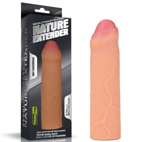 Add 1"" Revolutionary Silicone Nature Extender Uncircumcised Lovetoy Add 1"" Revolutionary Silicone Nature Extender Uncircumcised Lovetoy