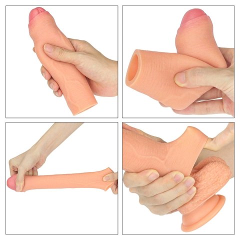 Add 1"" Revolutionary Silicone Nature Extender Uncircumcised Lovetoy Add 1"" Revolutionary Silicone Nature Extender Uncircumcised Lovetoy