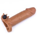 Add 2"" Pleasure X Tender Vibrating Penis Sleeve Brown Lovetoy Add 2"" Pleasure X Tender Vibrating Penis Sleeve Brown Lovetoy